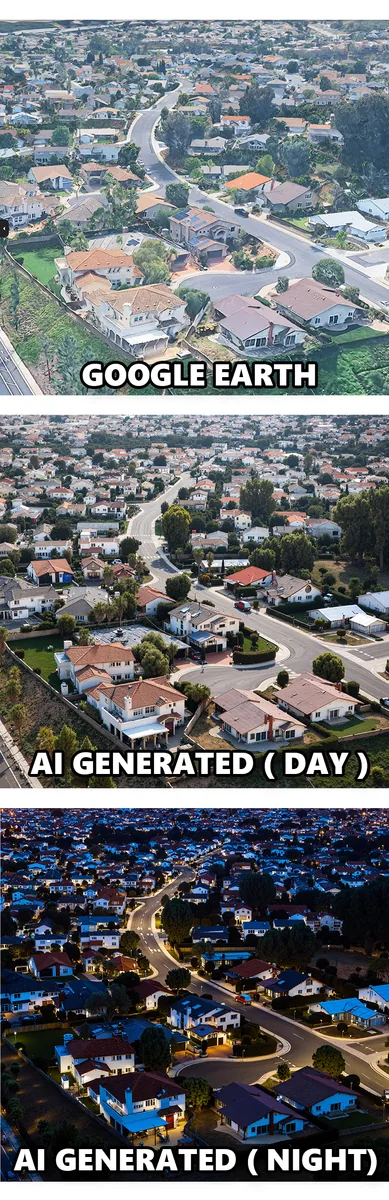 GenAI Google Earth Aerial photo Generation
